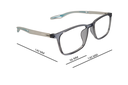 SPECSRAY EYEGLASSES SQUARE  FULL RIM TR SHEET