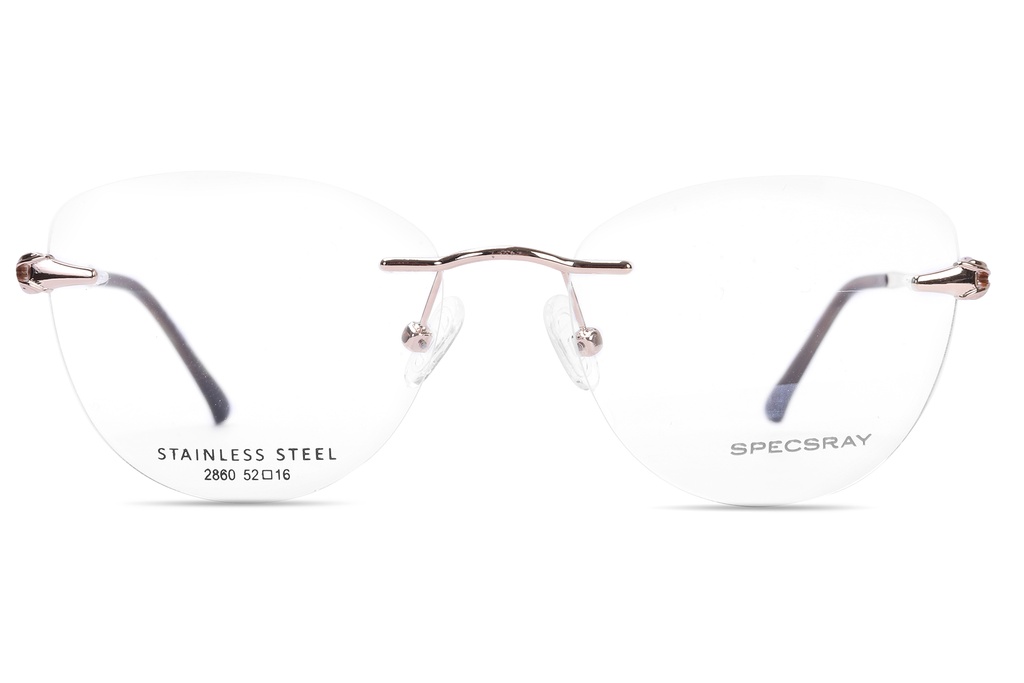 SpecsRay Rim Less Metal Cateye