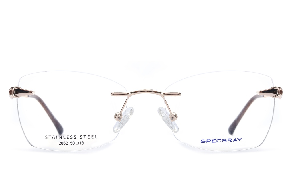 SpecsRay Metal Rim Less Cateye