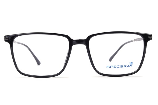 SpecsRay Full Rim Acetate Square (Black) [52038] [1348]