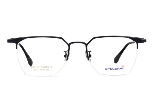 SpecsRay Half Rim Geometric (Black) [2097] [3065]