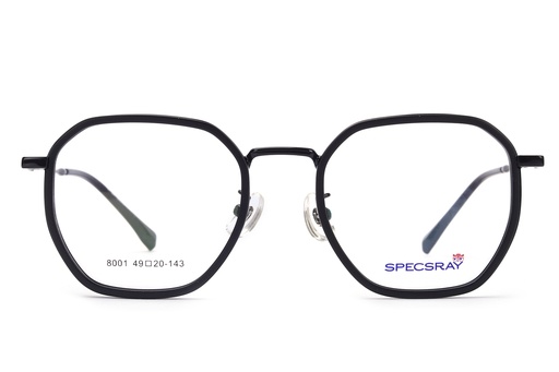 SpecsRay Hexagon Full Rim (Black) [8001] [3066]