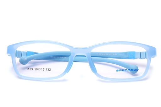 SpecsRay Full Rim Silicon Rectangle (Blue) [1133] [1359]